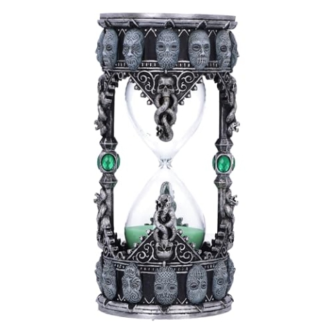 Nemesis Now Harry Potter Sanduhr Death Eater, Harz, Silber, 18 cm