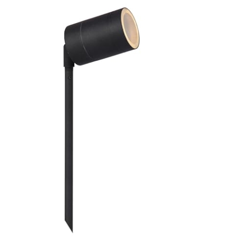 LUCIDE ARNE-LED - Gartenstrahler - Ø 6,3 cm - LED - GU10-1x5W 2700K - IP44 - Schwarz