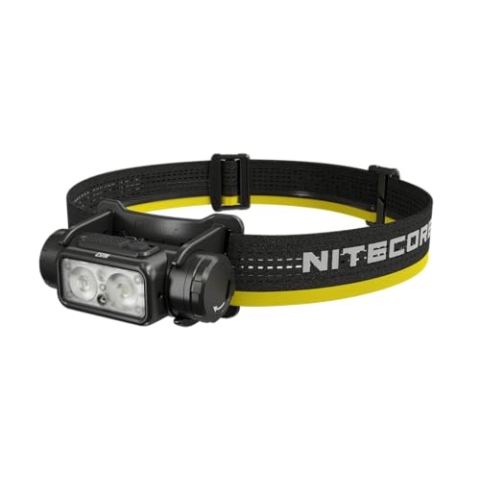 Nitecore NU53 Stirnlampe, Kopflampe mit 1800 Lumen, USB-C wiederaufladbar, IP68, 6000 mAh Li-Ionen-Akku, für industrielle Anwendungen