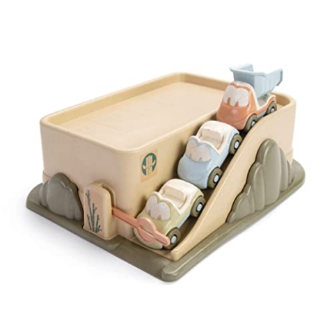 Dantoy Bio Garage with 3 Cars, Multicolour, 34.79 x 27.8 x 16.9 cm