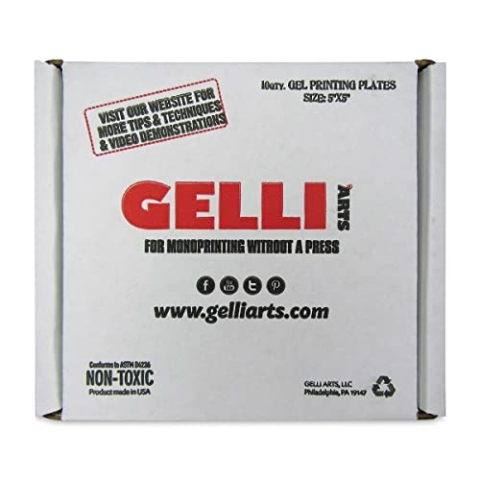 Gelli Arts Gel Print Studenten Platte 5X5 In Sqr