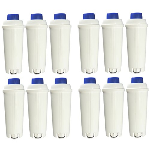 12er Pack DeLonghi Wasserfilter für Kaffemaschinen geeignet für ECAM, ESAM, ETAM, BCO,EC...