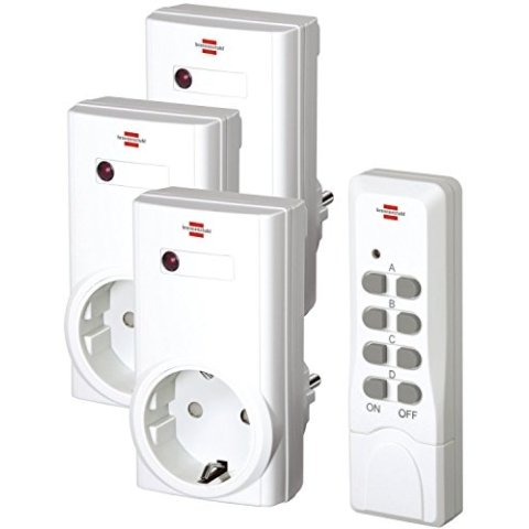 Brennenstuhl 2er Set RCS 1000 Funkschaltset - LED Leuchten - Fernbedienbares Elektrolicht-Set