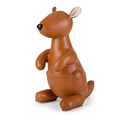 Buchstütze Känguru Kurio Tan/Weiß Züny