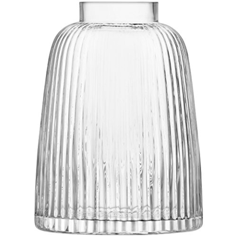 LSA Pleat Vase, Glass, Clear, Höhe 26 cm