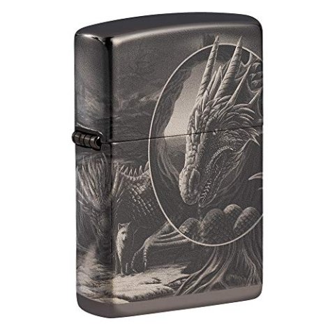 Zippo Feuerzeug, Metall, Schwarz, 1 Stück (1 Stück)