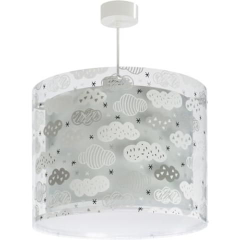Dalber kinderlampe Pendelleuchte Hängelampe Clouds Wolken Grau kinderzimmerlampe, 33 x 33 x 25 cm