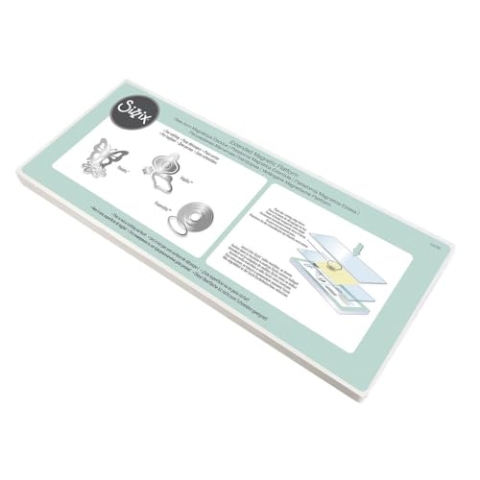 Sizzix Extended Magnetic Platform für Wafer-Thin Schablonen, Plastik, transparent, 37,0 x 15,5 x 1,5 cm