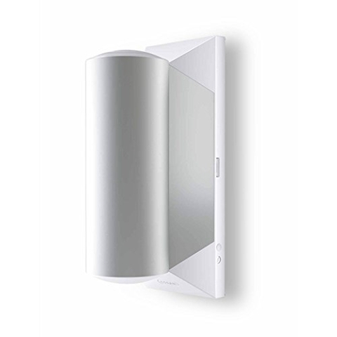 Osram LED Wandleuchte, Noxlite, weiß, Außenleuchte, zweiflammig, Bewegungsmelder, Dämmerungssensor, 9 Watt, Warmweiß- 3000K 4052899934337