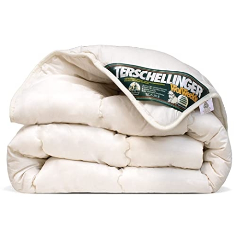 Terschellinger Winterdecke - Bettdecke aus 100% IWS-Schurwolle - Hochwertiges Winter Wolle Bettdecke - Woolmark Zertifiziert - 240 x 200 cm