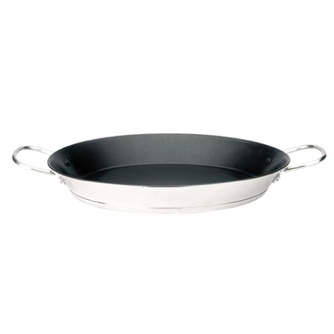 IBILI - Paella-Pfanne Bistrot, 40 cm, Edelstahl, Anti-Haft, 9 Portionen, geeignet für Induktion
