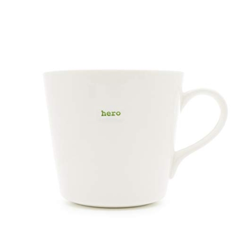 Keith Brymer Jones Word Range – Keramiktasse – großer Eimer – in Geschenkbox – Held – 500 ml