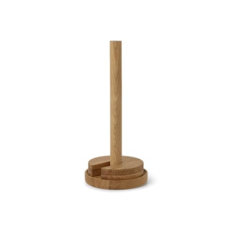 Spring Copenhagen Stack - Innovativer Küchenrollenhalter mit Untersetzern | 16 x 35 cm | Küche & Esszimmer | Holz (FSC-Eiche) | Design von Benjamin Hansen | Ausgewählte Designgeschenke