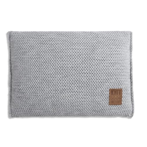 KNIT FACTORY - Maxx Kissen - Grau - 60x40 cm