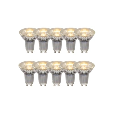 LUCIDE MR16 * 10 - Led Lampe - Ø 5 cm - LED - GU10-10x5W 2700K - Transparent - Set von 10