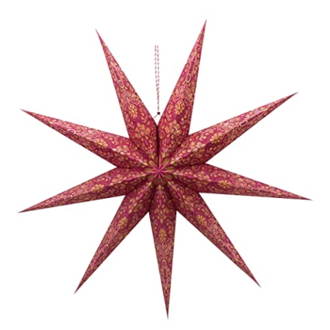 PIP STUDIO 51099217 Christmas Star Paper overall print red 110 cm (1 Stück)