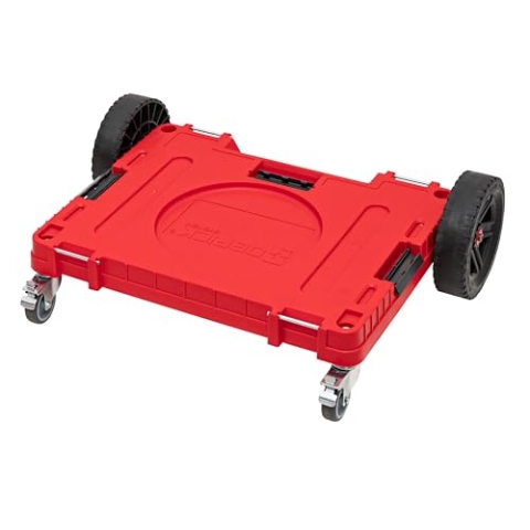 QBRICK SYSTEM Transportroller Rollbrett Transportbrett 120 kg Tragkraft ONE Transport Platform All Terrain RED Ultra HD Rot 750 x 542 x 223 mm