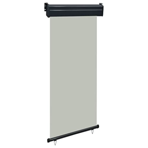 vidaXL Balkon Seitenmarkise Senkrechtmarkise Sonnenschutz Sichtschutz Windschutz Markise Außenrollo Balkonrollo Beschattung 85x250cm Grau