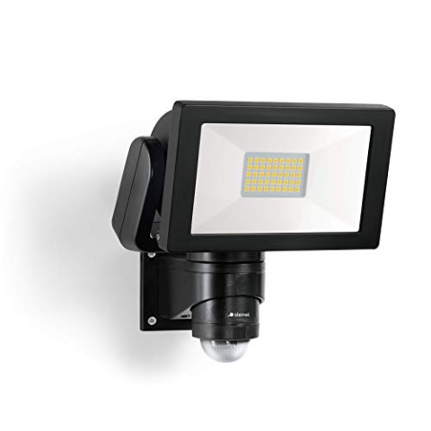 Steinel LED Strahler LS 300 S schwarz, 29,5 W Flutlicht, 240° Bewegungsmelder, 12 m Reichweite, 4000 K neutralweiß
