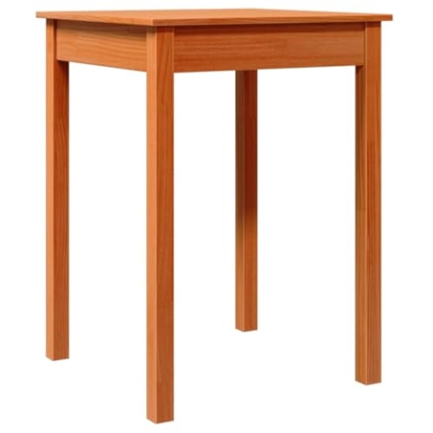 vidaXL Esstisch Wachsbraun 55x55x75 cm Massivholz Kiefer