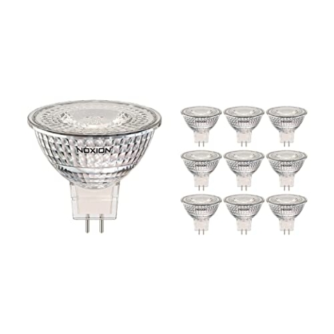 Noxion Mehrfachpackung 10x LED Spot 12V GU5.3 7.5W 830 60D 621lm | Dimmbar - Warmweiß - Ersatz für 50W
