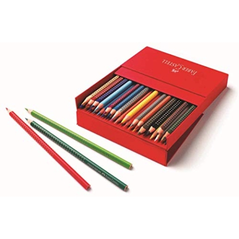 Faber-Castell Farbstift Colour GRIP - Atelierbox mit 36 Colour GRIP 2001 Farbstiften sortiert