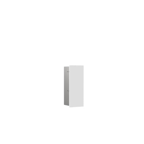 Emco Asis Pure Unterputz-Toilettenbürstengarnitur-Modul, Badezimmerschrank mit Toilettenbürste, Hochschrank mit Push to Open-Funktion und Anschlag Links, weiß matt