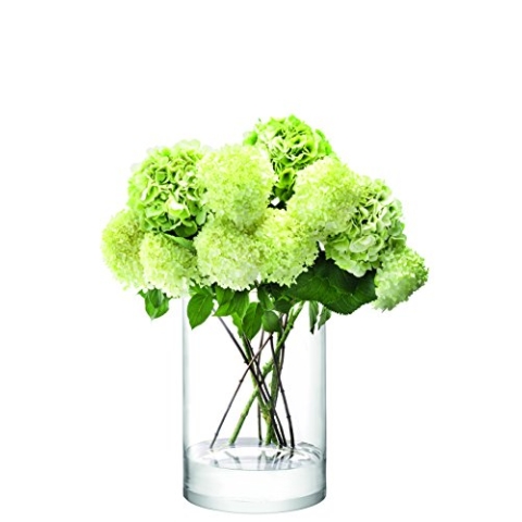LSA International Spalte Vase/Kerzenhalter H40 x Ø30 cm klar, Farblos