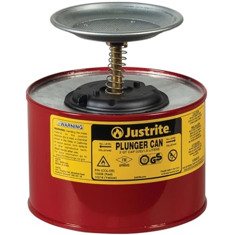 Justrite 10208 Sparanfeuchter 2L 18.4cm x 20cm Rot
