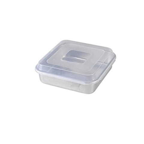 Natural Commercial Quadratische Kuchenform mit Deckel