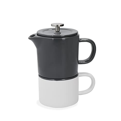 La Cafetière Barcelona Cool Grey Keramik, 400 ml