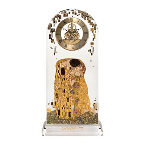 Goebel - Artis Orbis Der Kuss - Tischuhr 15.00 x 6.00 x 32.00 cm, Bunt
