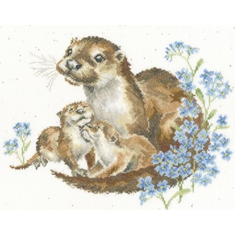 Bothy Threads Kreuzstich-Set nach Zählmuster, Otterly Adorable