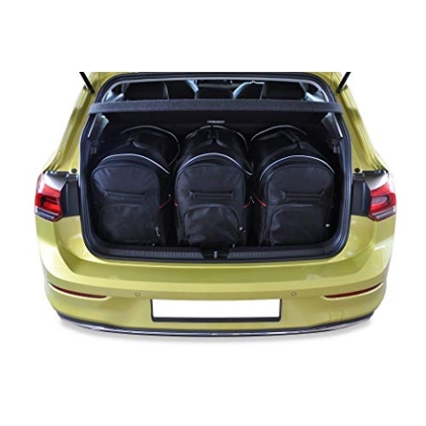 KJUST Dedizierte Reisetaschen 3 stk kompatibel mit VW GOLF HATCHBACK VIII 2019+
