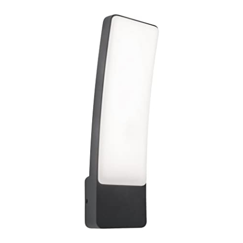 LUTEC LED Außenwandleuchte Kira, Außenlampe aus Aluminium in Anthrazit, moderne 1-flammige Wandlampe,18 Watt, 4000 Kelvin, 1200 Lumen,Wandleuchte