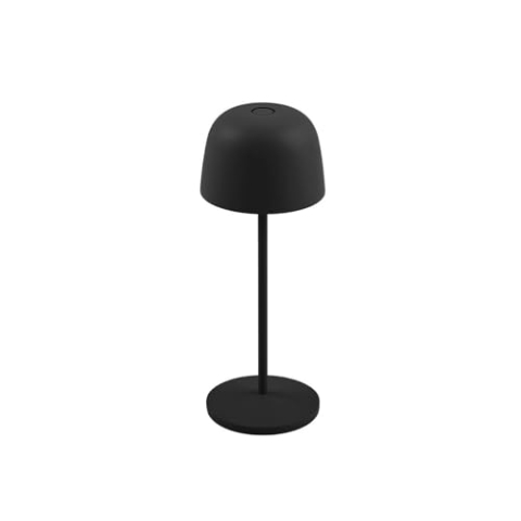 Lindby LED Arietty (Touchdimmer) dimmbar (spritzwassergeschützt (Modern) in Schwarz aus Aluminium (1 flammig,) Touch Lampe Wohnzimmerleuchte