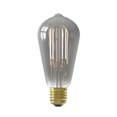CALEX Smart LED Lampe Edison, E27 Wifi Filament Beleuchtung, Dimmbare Retro ST64 WLAN Lampe, 7W Rauchglas Vintage Glühbirne (3)