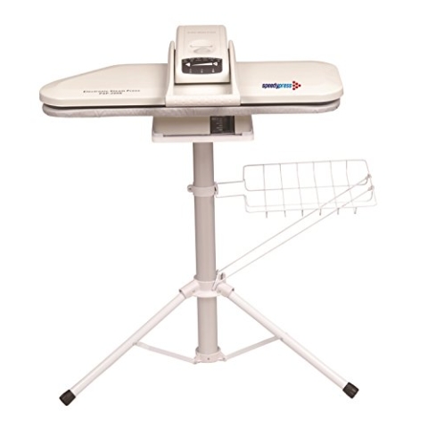 Dampfbügelpresse Professionelle Erweiterte mit Ständer von Speedypress: PSP206E, 80cm y 31cm; 1.600watt (+ KOSTENLOSE Zusätzliche Abdeckung & Schaumstoff-Filzunterlage UVP 45,00 € + Weiteres Zubehör)