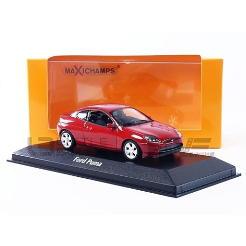 Maxichamps 940086520-1:43 Ford Puma-1996-Red Sammler-Miniaturauto, rot
