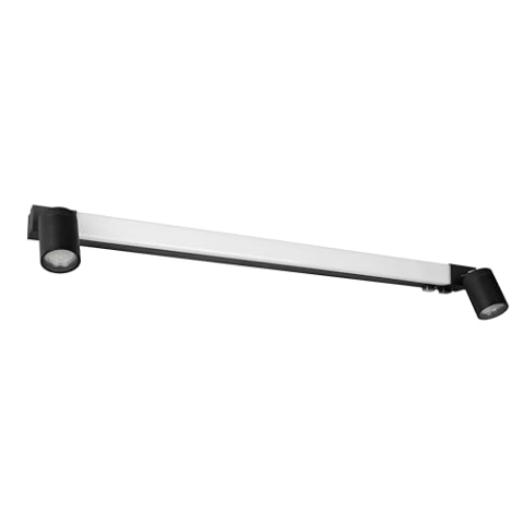 Trio Leuchten LED Badezimmer Wandleuchte Enrico 281479332, Metall Schwarz matt, 9 Watt LED, exkl. 2x GU10, Lichtfarbe einstellbar