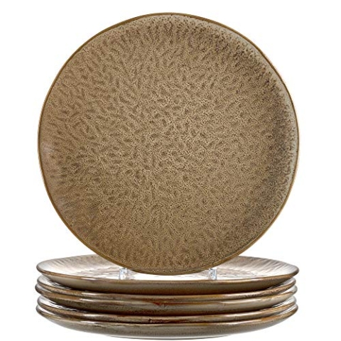 LEONARDO HOME 018537 MATERA 6er Set Teller, Keramik, beige