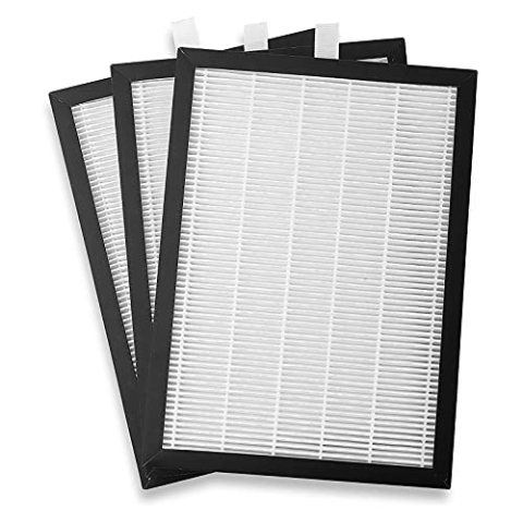 Meaco HEPA 20-Filter-Ersatz — True HEPA-Luftfilter-Nachfüll-kompatibel, nur 20 l Low Energy Luftentfeuchter — für sauberere, gesündere Luft — Weiß/Schwarz — 19 x 1 x 26 cm — 3 Stück