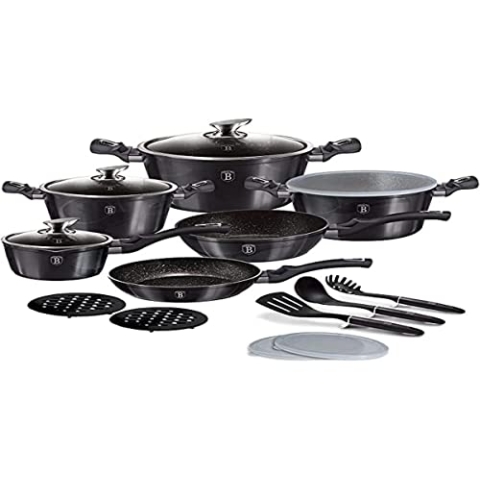 Berlinger Haus - BH/6887-18 Stcs Küchenbatterie, Metallic Line Carbon Pro Edition