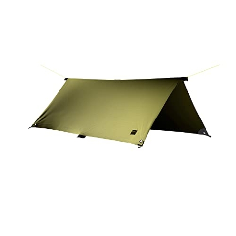 Tatonka Tarp 2 Simple (285 x 300 cm) - Leicht, reißfest, wasserdicht - Mit verstärkten Eckpunkten, Abpsannschlaufen und Ösen - Inklusive Abspannleinen und Packbeutel