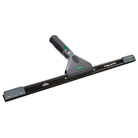 UNGER ErgoTec Ninja Fensterwischer 30° (Breite 45 cm, ergonomischer Griff, mit Soft-Gummi, Zwei Gummi Positionen, Fensterabzieher mit Schwenkfunktion) E3450