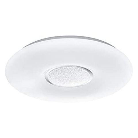 Reality Leuchten Deckenleuchte Akina R67541101, Acryl Weiß, inkl. 21 Watt LED, Helligkeit und Lichtfarbe einstellbar, Nachtlicht Funktion, Fernbedienung