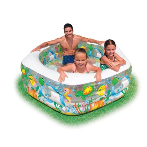 Intex Ocean Reef Pool - Kinder Aufstellpool - Planschbecken - 194 x 178 x 61 cm - Für 6+ Jahre, Bunt