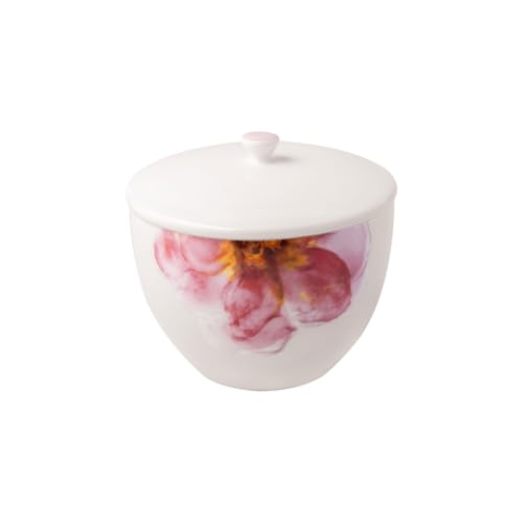 Villeroy & Boch – Rose Garden Teedose Mit Deckel, Porzellan Dose Weiß, Füllmenge 700 Ml, Mikrowellensicher Und Spülmaschinenfest