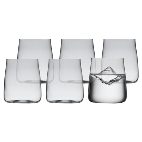 Lyngby Glas Krystal Zero Wasserglas, Trinkglas, 42 cl, 6 Stck.