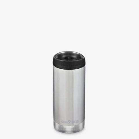 Klean Kanteen Unisex – Erwachsene TKWide VI Trinkflasche, Gebürsteter Edelstahl, 355 ml